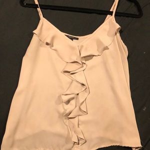 Chiffon tan top size L